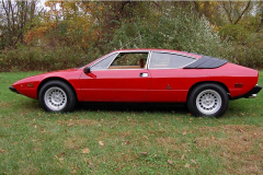 Lamborghini Urraco Red 1975 Driver Side View