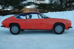 Lancia Fulvia Zagato Red 1973 Passenger Side View