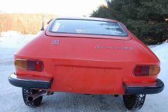 Lancia Fulvia Zagato Red 1973 Rear View