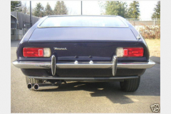 Maserati Ghibli Coupe Blue 1967 Rear View