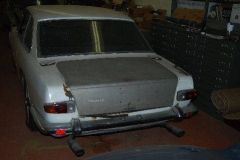 Maserati Mexico White 1968 Rear View