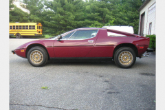 Maserati Merak Burgundy 1980 Driver Side View