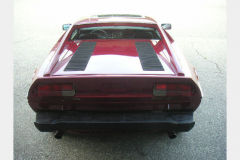 Maserati Merak Burgundy 1980 Rear View