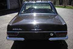 Mercedes Benz 1968 280 Sl 1968 Rear View