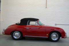 Porsche 356 A Cab Red 1959 Passenger Side View