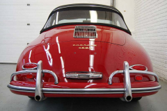 Porsche 356 A Cab Red 1959 Rear View