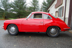 Porsche 356 SC Red 1964 Driver Side View