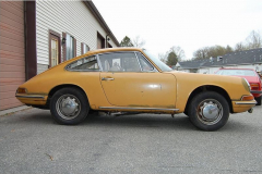 Porsche 911 Coupe Yellow 1965 Passenger Side View