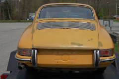 Porsche 911 Coupe Yellow 1965 Rear View