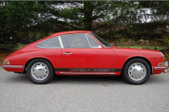 Porsche 912 Coupe Red 1965 Passenger Side View