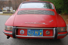 Porsche 912 Coupe Red 1965 Rear View