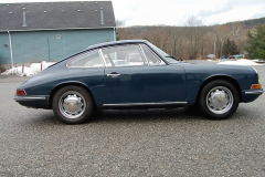 Porsche 911 Coupe Blue 1966 Passenger Side View