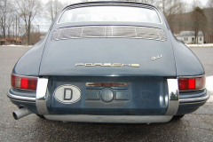 Porsche 911 Coupe Blue 1966 Rear View