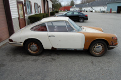 Porsche 912 Coupe Sunroof White 1967 Passenger Side View