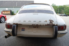 Porsche 912 Coupe Sunroof White 1967 Rear View