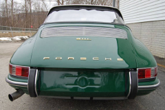 Porsche 911 L Soft Window Targa Green 1968 Rear View