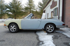 Porsche 911 S Soft Window Targa White 1968 Driver Side View