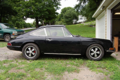 Porsche 912 Coupe Black 1968 Passenger Side View