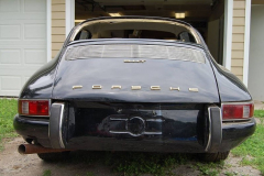 Porsche 912 Coupe Black 1968 Rear View