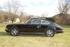 Porsche 911 E Black 1970 Driver Side View