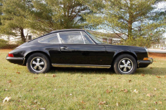 Porsche 911 E Black 1970 Passenger Side View