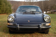 Porsche 911 E Black 1970 Front View