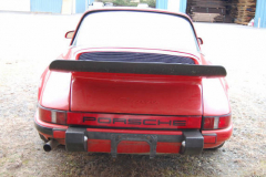 Porsche 911 T Targa Red 1971 Rear View