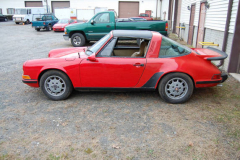 Porsche 911 T Targa Red 1971 Driver Side View