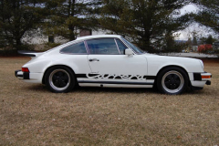 Porsche 911 Carrera White 1975 Passenger Side View