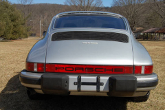 Porsche 911 Coupe Silver 1977 Rear View