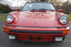 Porsche 911 SC Cab Convertible Kiln Red 1983 Front View