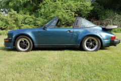 Porsche 911 SC Targa Turbo Blue 1983 Driver Side View