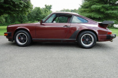 Porsche 911 Carrera Burgundy 1984 Driver Side View