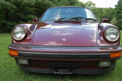 Porsche 911 Carrera Burgundy 1984 Front View