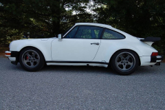 Porsche 911 Turbo White 1986 Driver Side View