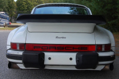 Porsche 911 Turbo White 1986 Rear View