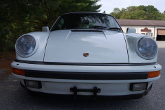 Porsche 911 Turbo White 1986 Front View