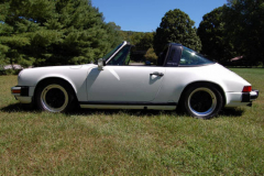 Porsche 911 Carrera Targa White 1987 Driver Side View