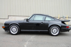 Porsche 911 Coupe Black 1987 Driver Side View