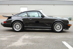 Porsche 911 Coupe Black 1987 Passenger Side View