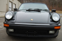 Porsche 911 Coupe Black 1987 Front View