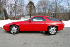 Porsche 928 S4 Red 1987 Driver Side View