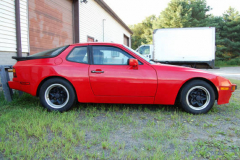 Porsche 944 Red 1987 Passenger Side View