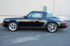 Porsche 911 Targa Black 1989 Driver Side View