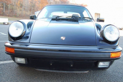 Porsche 911 Targa Black 1989 Front View