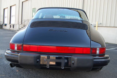 Porsche 911 Targa Black 1989 Rear View