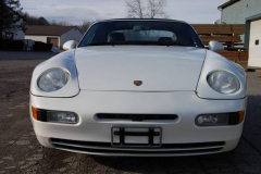 Porsche 968 White Convertible 1992 Front View