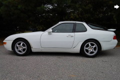 Porsche 968 Coupe White 1993 Driver Side View