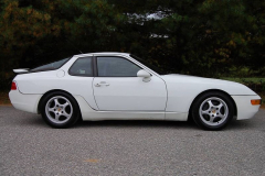 Porsche 968 Coupe White 1993 Passenger Side View