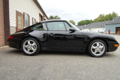 Porsche 993 C 4 Black 1996 Passenger Side View